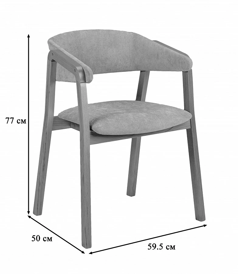 Кресло Dalia Soft Beige/Натур - фото 2