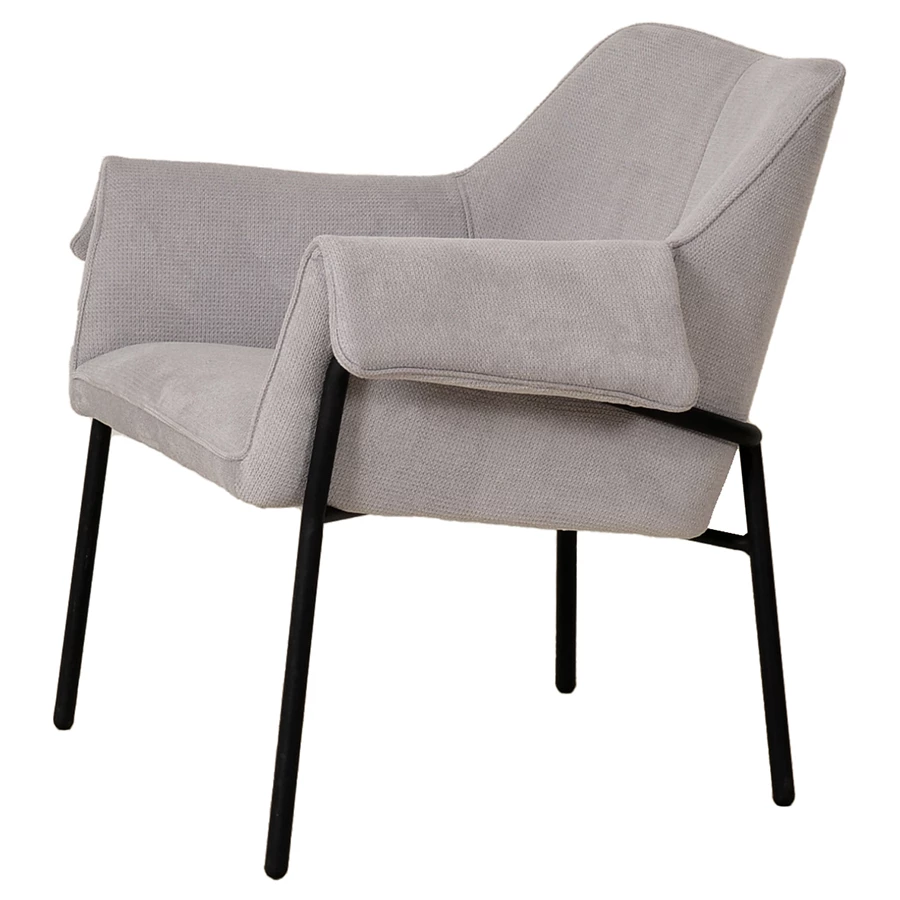 Лаунж-кресло aline, шенилл, светло-серое - фото 6