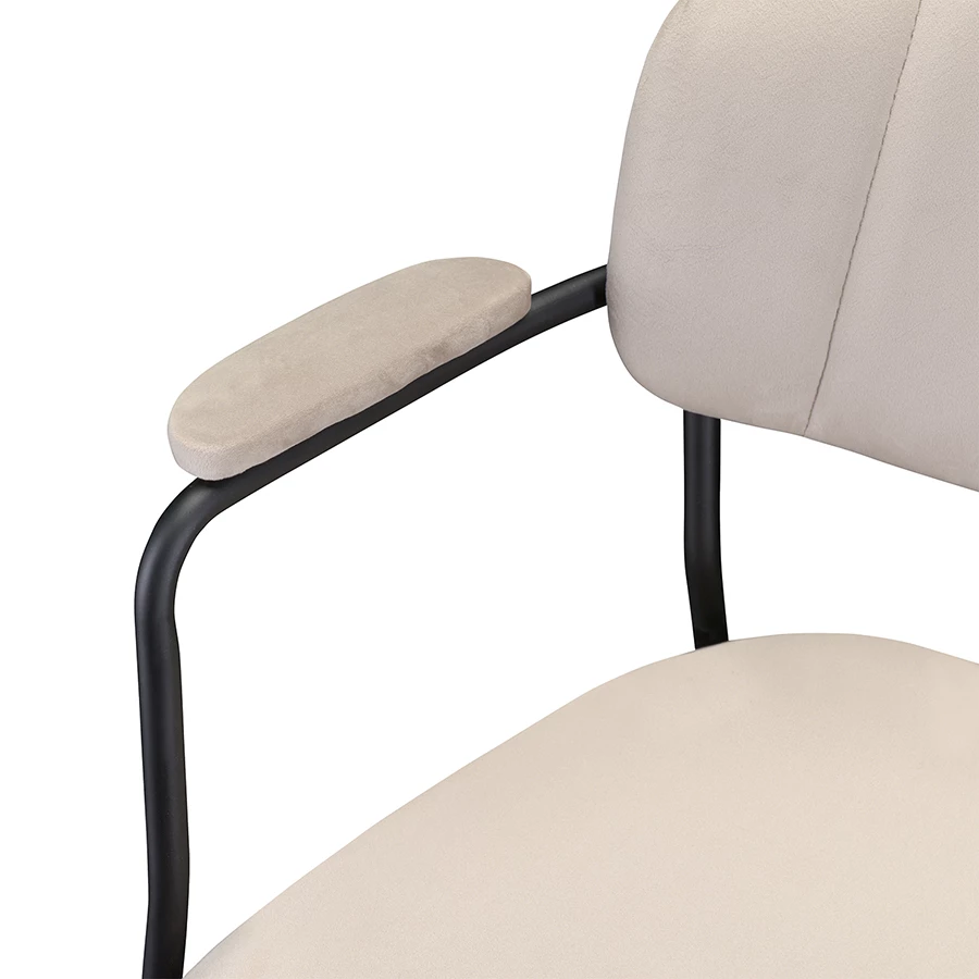 Стул eirill, велюр, серо-бежевый - фото 11