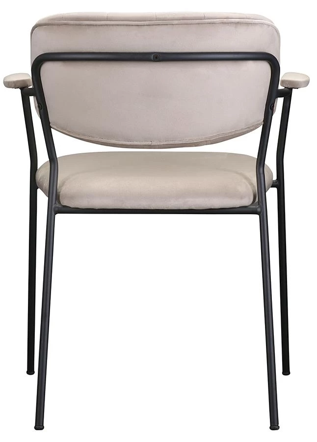 Стул eirill, велюр, серо-бежевый - фото 9