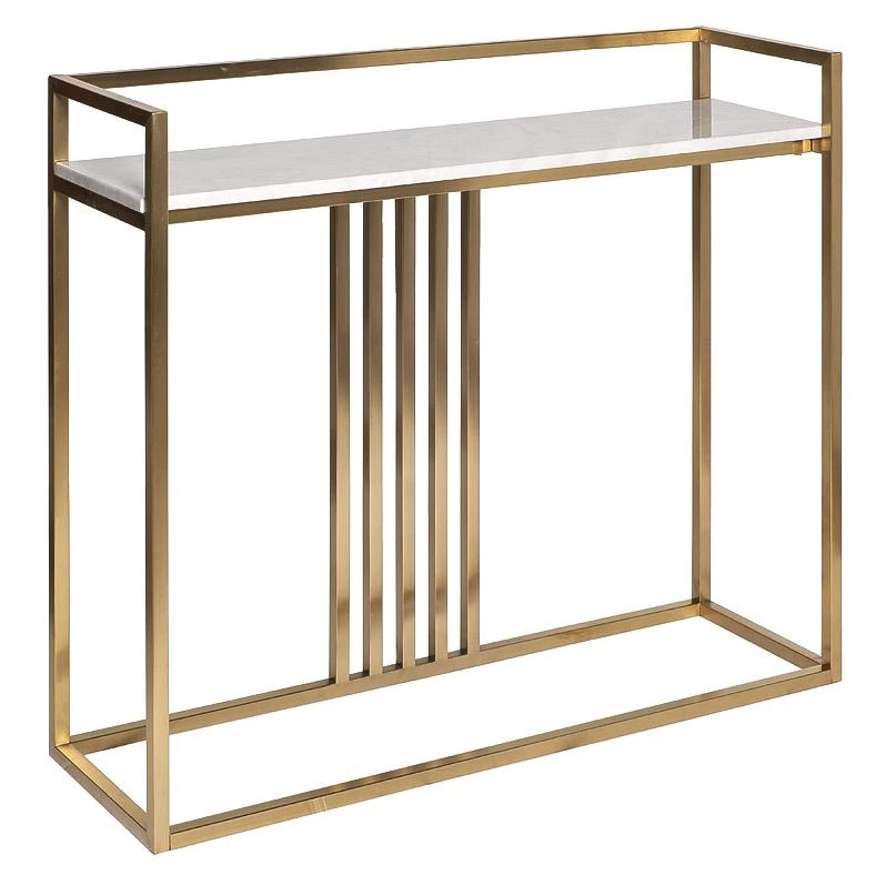 Консоль Misty Nuova иск.мрам/мат.зол 100*30*85см
