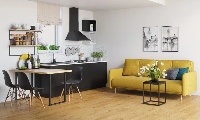 Стол журнальный Мальборк 3 Мрамор Блэк лофт - фото 4