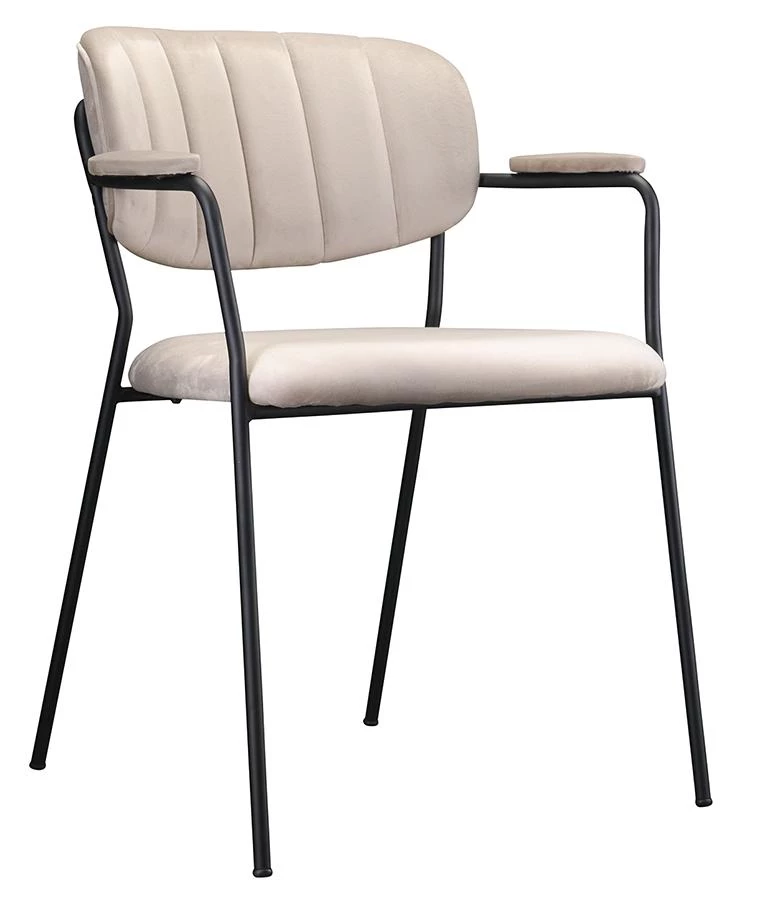 Стул eirill, велюр, серо-бежевый