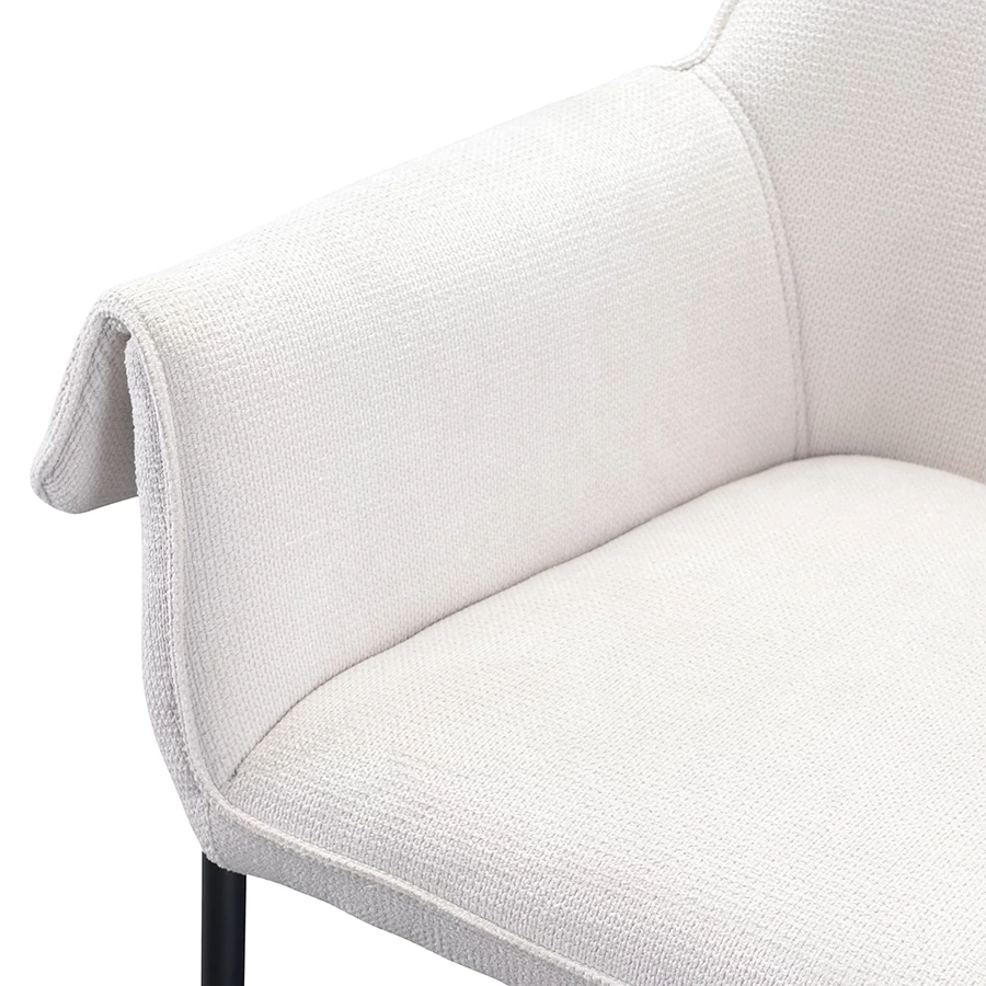 Кресло aline, шенилл, молочное - фото 11