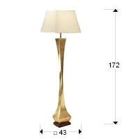 Торшер Deco золотой - фото 2