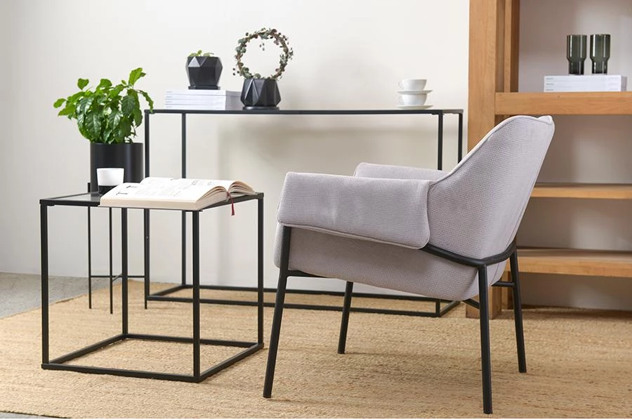 Лаунж-кресло aline, шенилл, светло-серое - фото 3