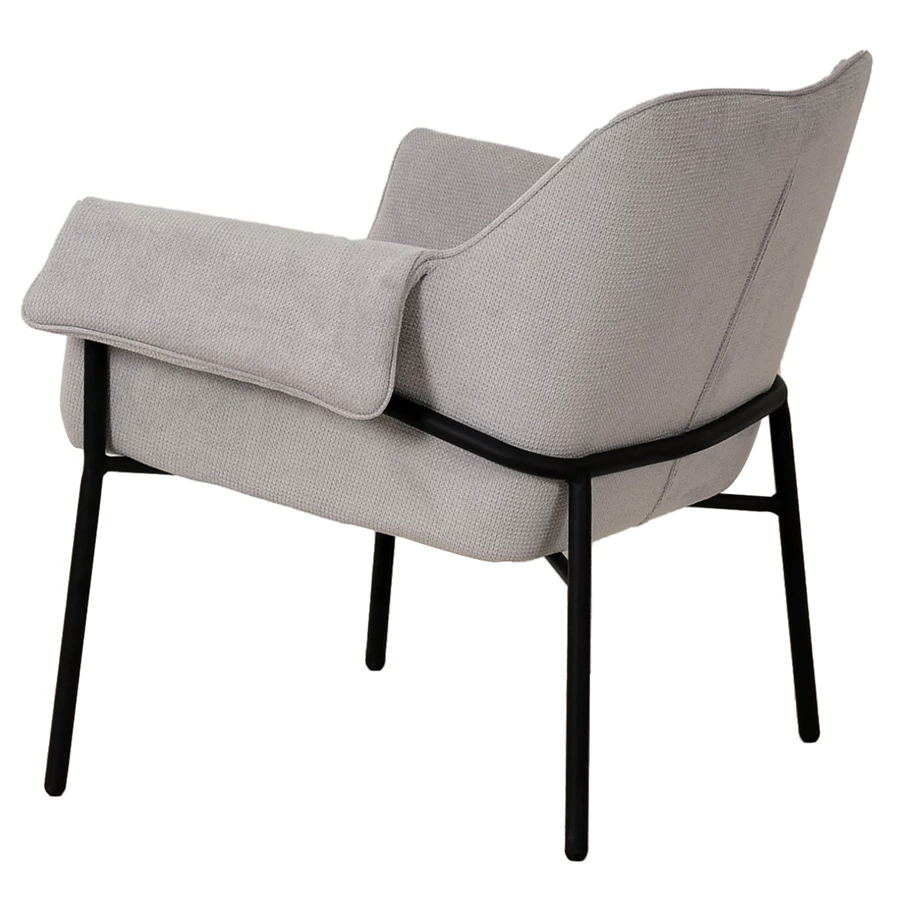 Лаунж-кресло aline, шенилл, светло-серое - фото 8