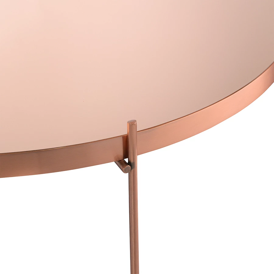 Стол josen, D84,8 см, розовый/медный - фото 3