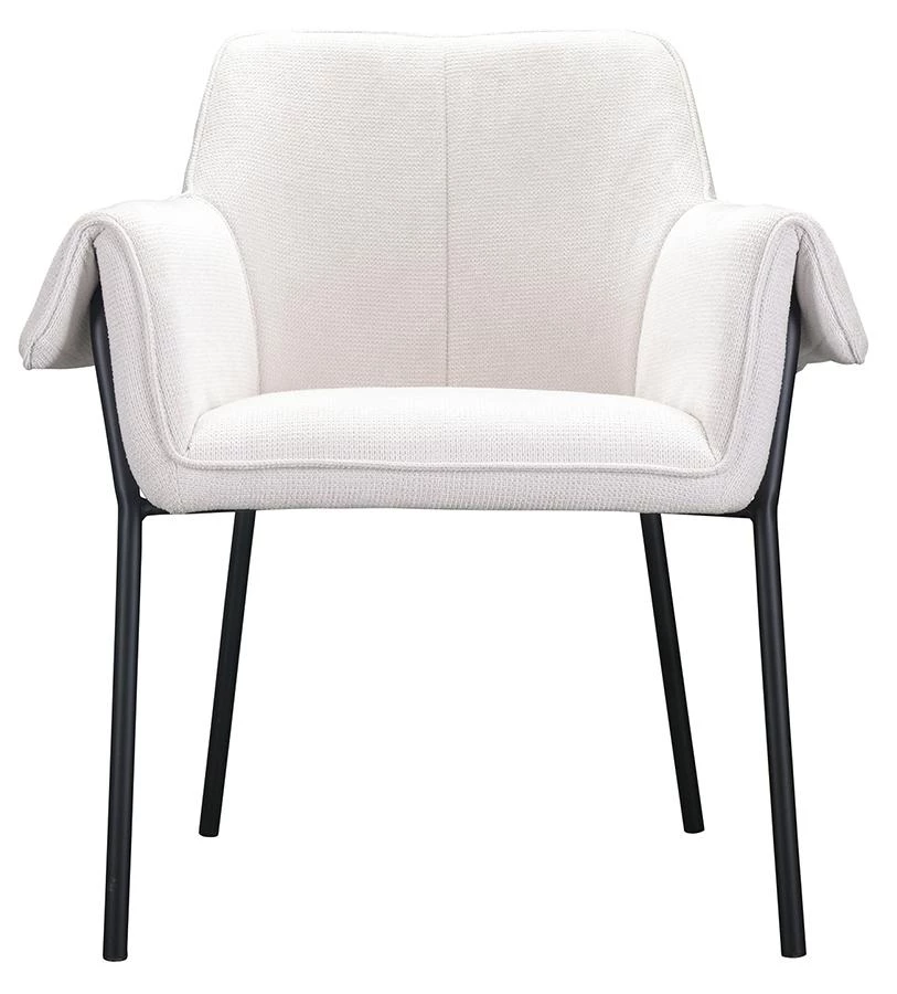 Кресло aline, шенилл, молочное - фото 2