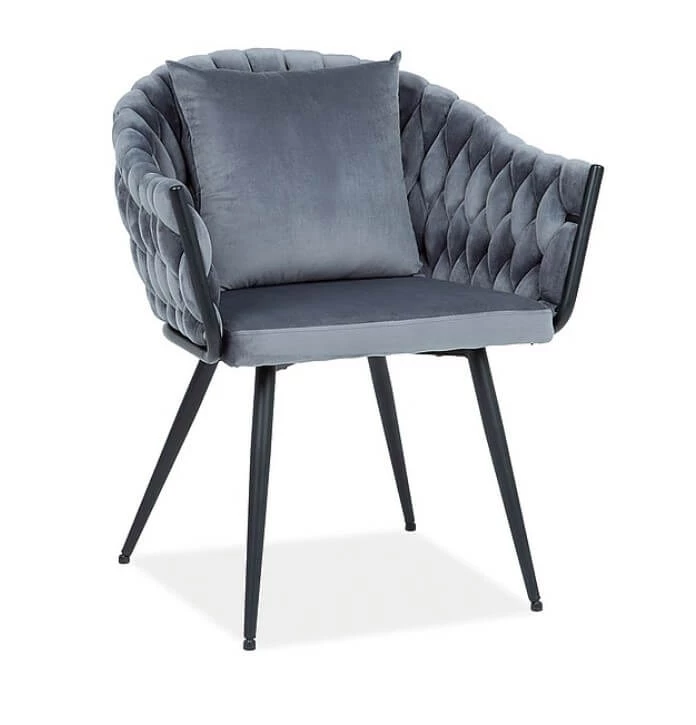 Стул Signal NUVO Bluvel 14 серый/чёрн.