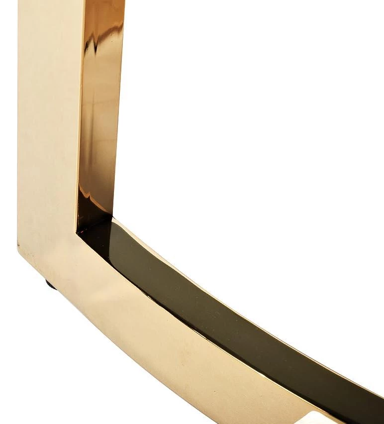 Стол журнальный темн.стекло-золото d60*55см - фото 3