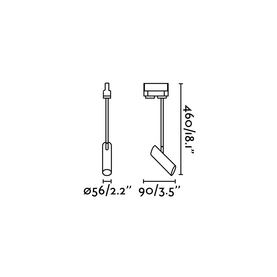 Трековый светильник Link бронзовый - фото 3