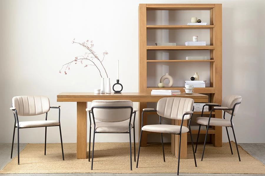 Стул eirill, велюр, серо-бежевый - фото 2