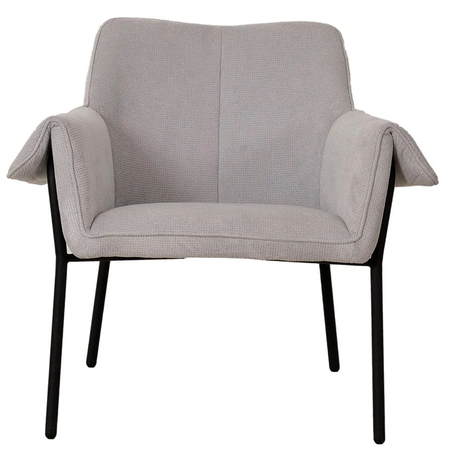 Лаунж-кресло aline, шенилл, светло-серое - фото 2