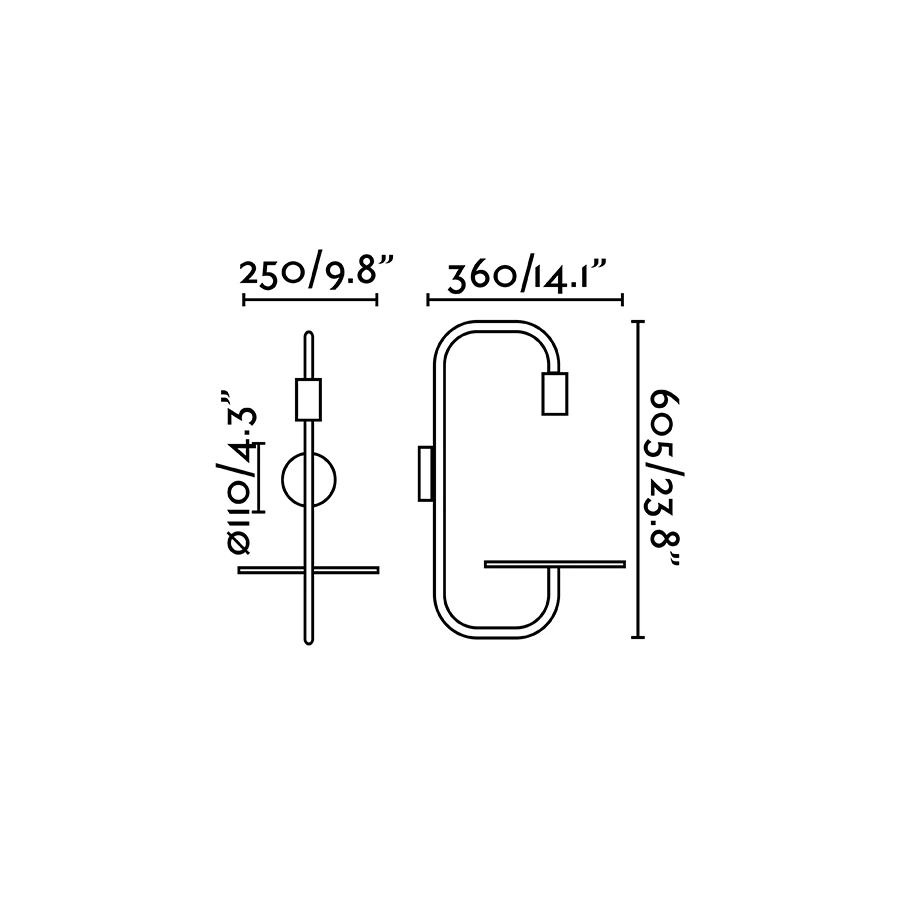 Бра Guest черный - фото 4