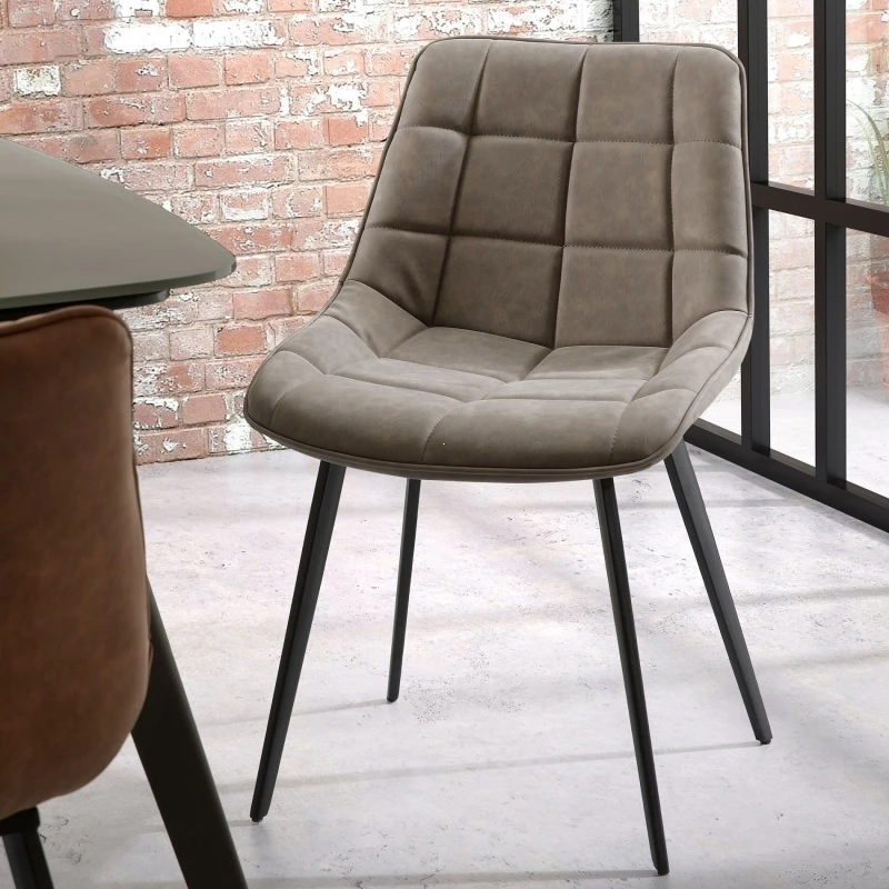 Стул Adah бежево-серый - фото 3