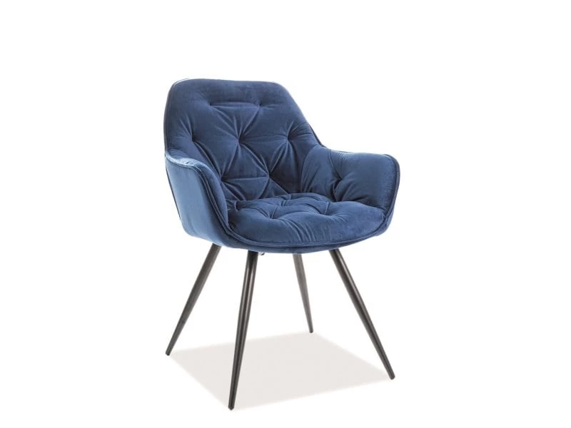 Стул кухонный CHERRY Velvet Bluvel 86 синий