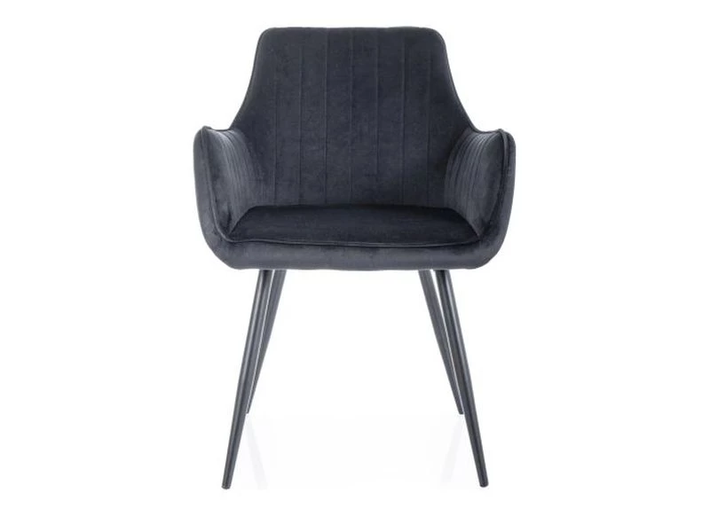 Стул кухонный Signal APPLE Velvet Bluvel 19 (черный/черный)