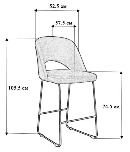 Кресло Бар. Lars тёмно-зеленый/Линк золото - фото 12