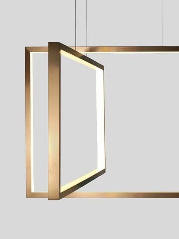 Подвесной светильник Frame 120x50 cm бронзовый - фото 4