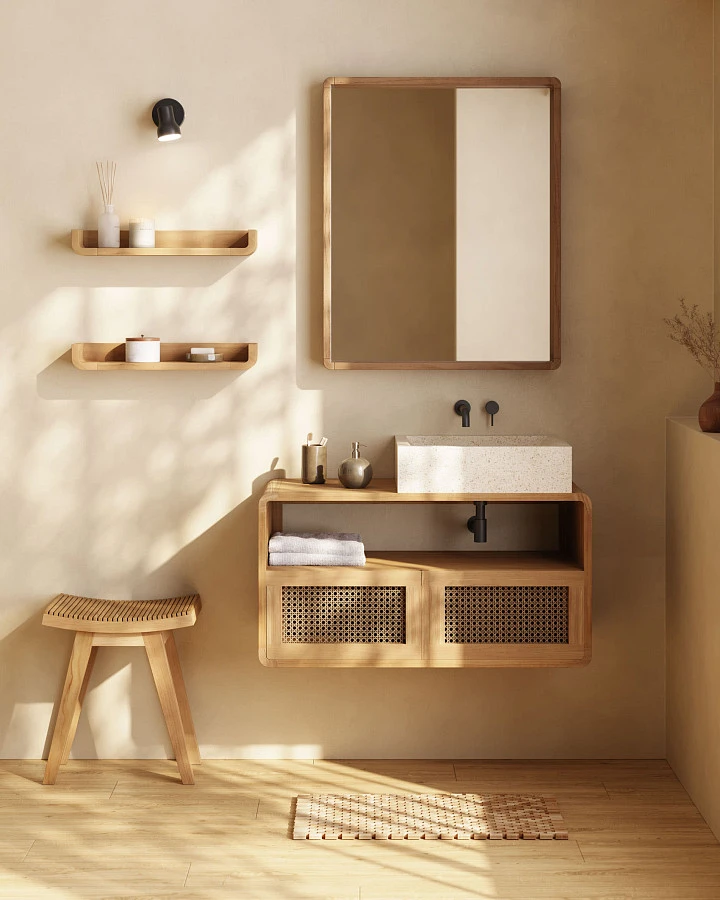 Зеркало для ванной Sunday 80x65 тик - фото 2