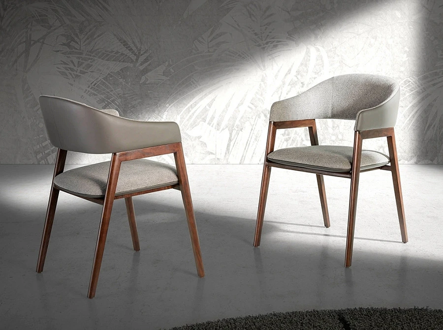 Стул 4091/ACH20070 с обивкой из ткани и кожзама - фото 5