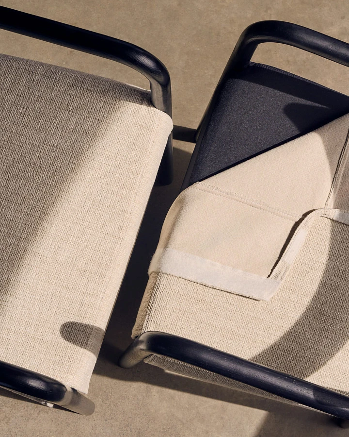 Стул Falconera со съемным чехлом из массива дуба с черной отделкой FSC Mix Credit - фото 5