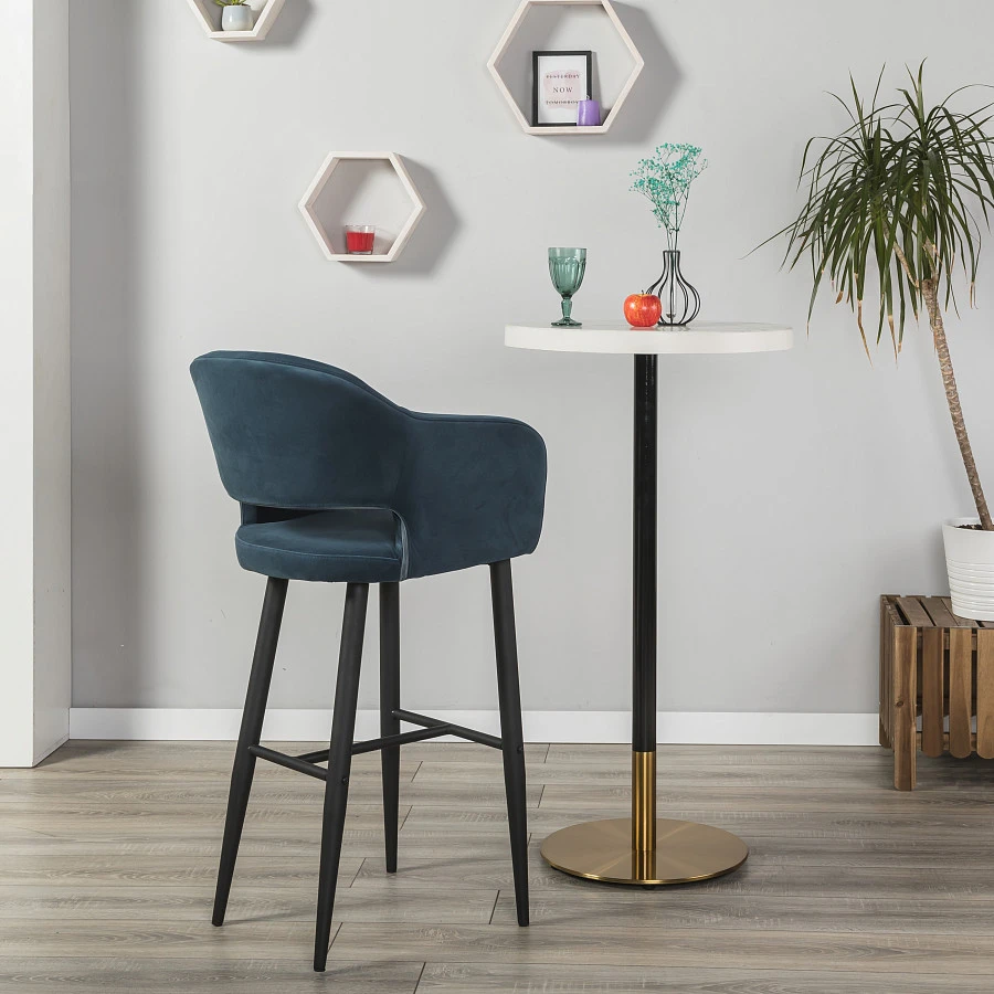 Кресло Бар.Oscar Diag blue/черный - фото 13