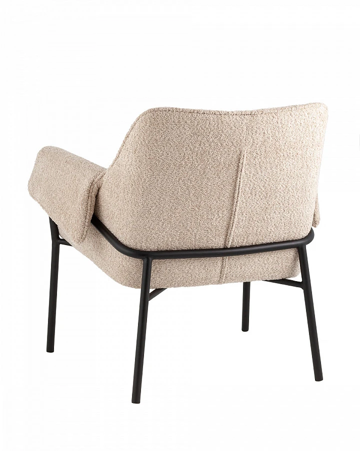 Кресло лаунж Бесс альпака бежевый - фото 5