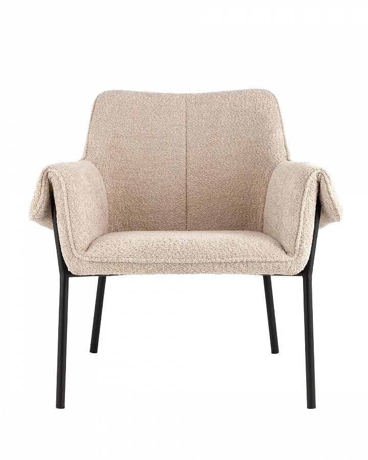 Кресло лаунж Бесс альпака бежевый - фото 2