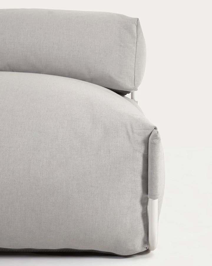 Square пуф квадратный со спинкой 101 x 101 см, светло-серый, для садового модульного дивана - фото 14