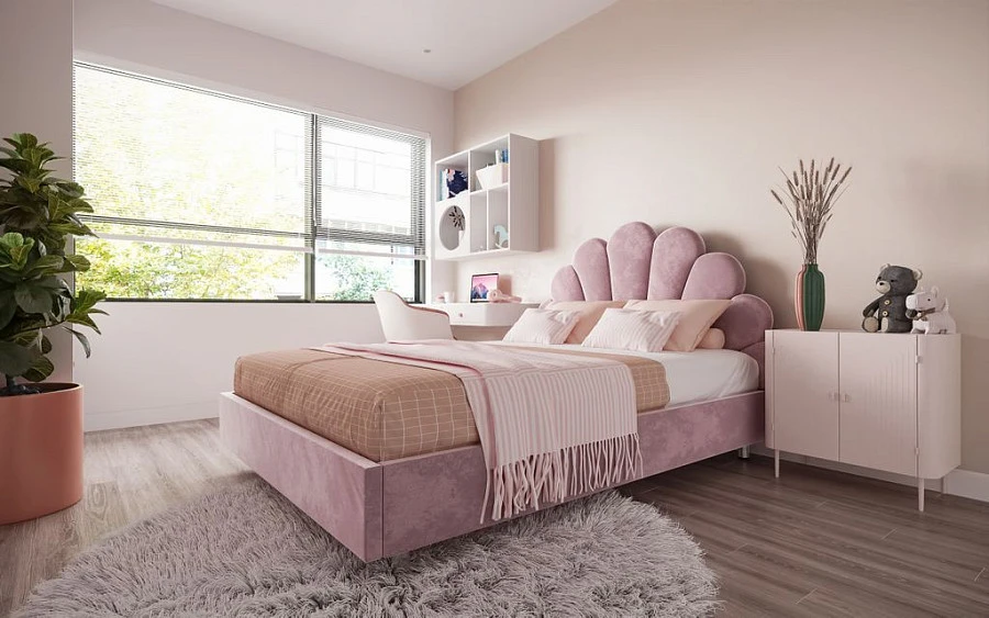 Кровать Ксю  140х200 тёмно-бирюзового цвета - фото 3