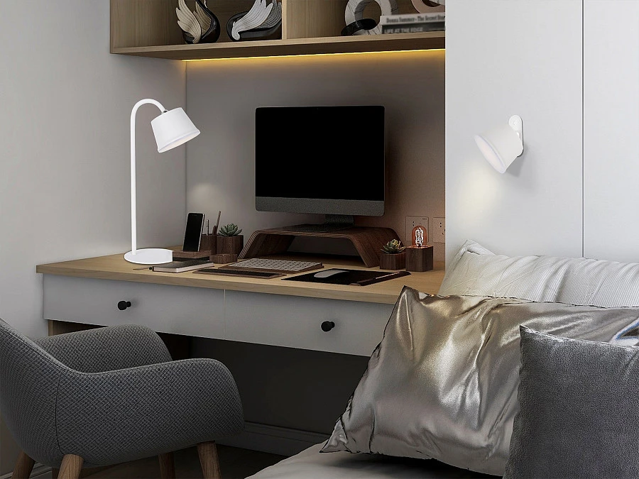 Cuco Уличная настольная лампа LED белая - фото 5