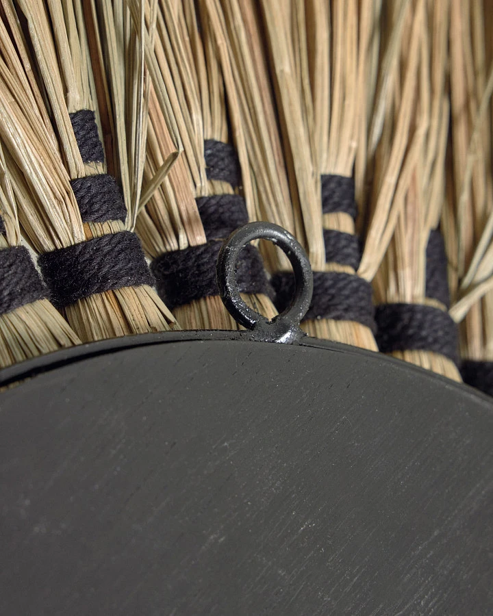 Круглое зеркало Akila из натуральных волокон 60 см - фото 8