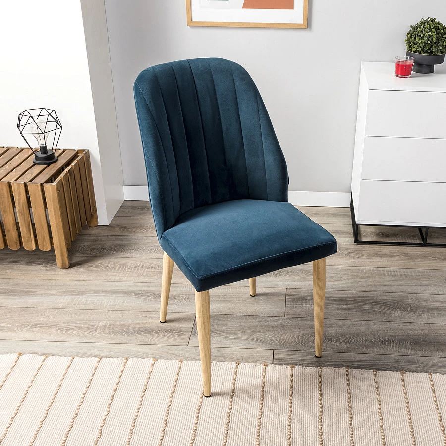 Стул Alen Diag blue/нат.дуб - фото 9