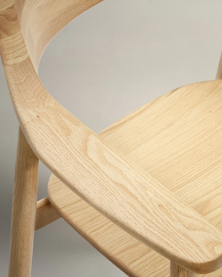 Стул Fondes из массива дуба с натуральной отделкой FSC Mix Credit - фото 10