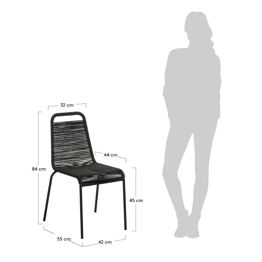 Стул Glenville черный - фото 6