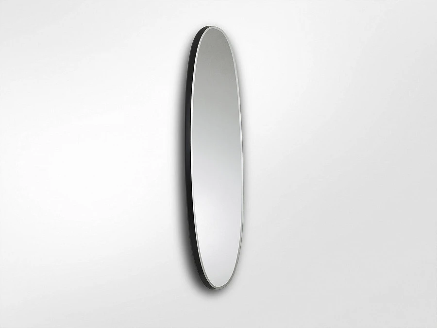 Зеркало овальное Aries 136X36 черное - фото 7