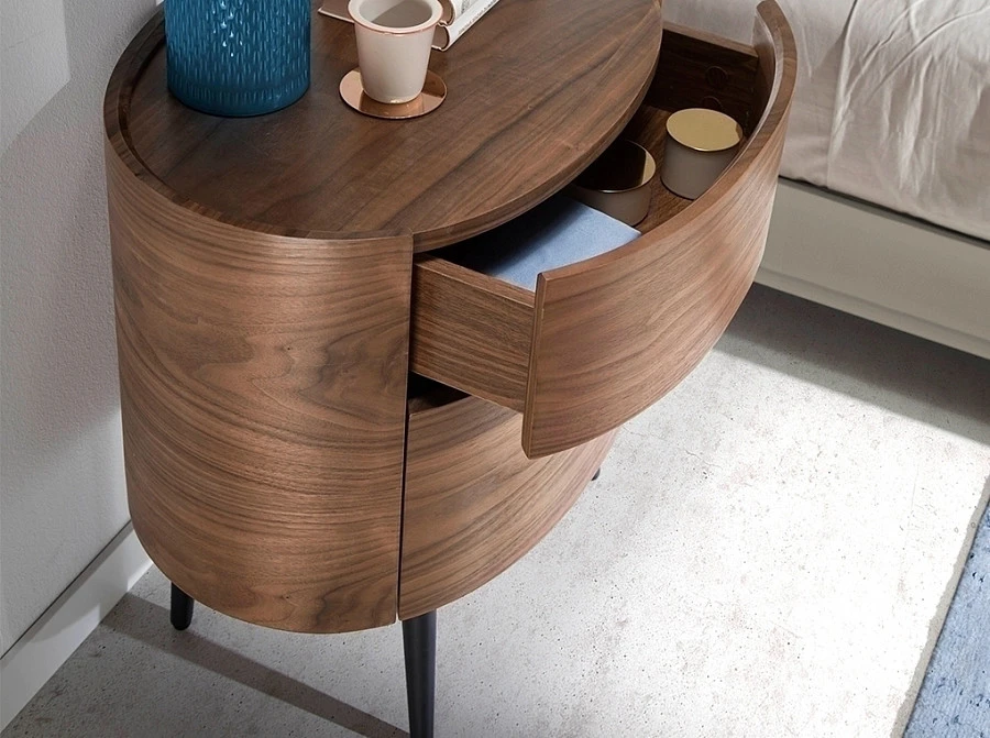 Овальная прикроватная тумбочка AC2001NS /7074 - фото 4