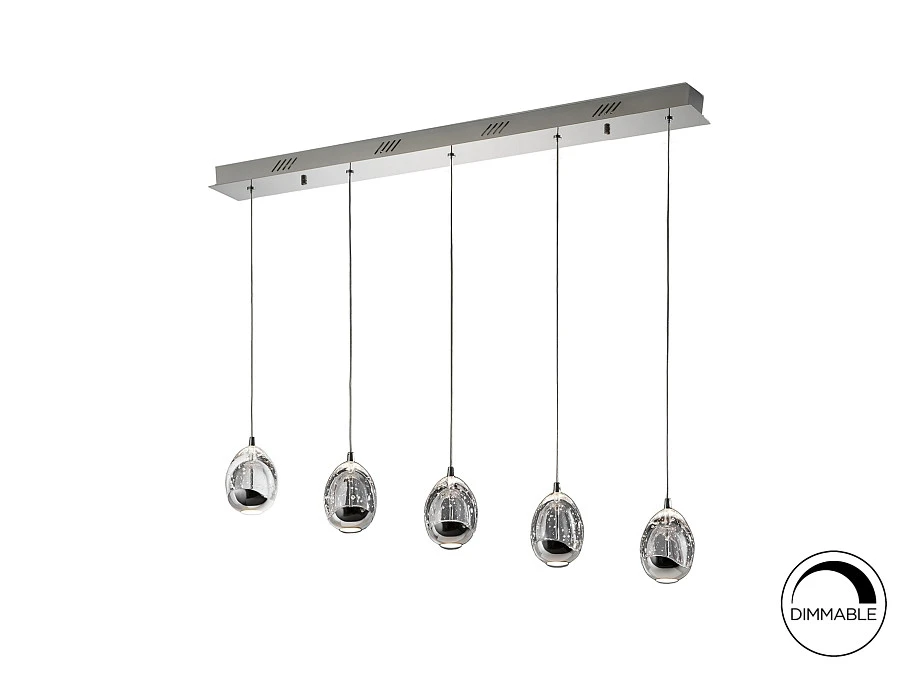 Подвесной светильник Rocio LED 5L хром - фото 6