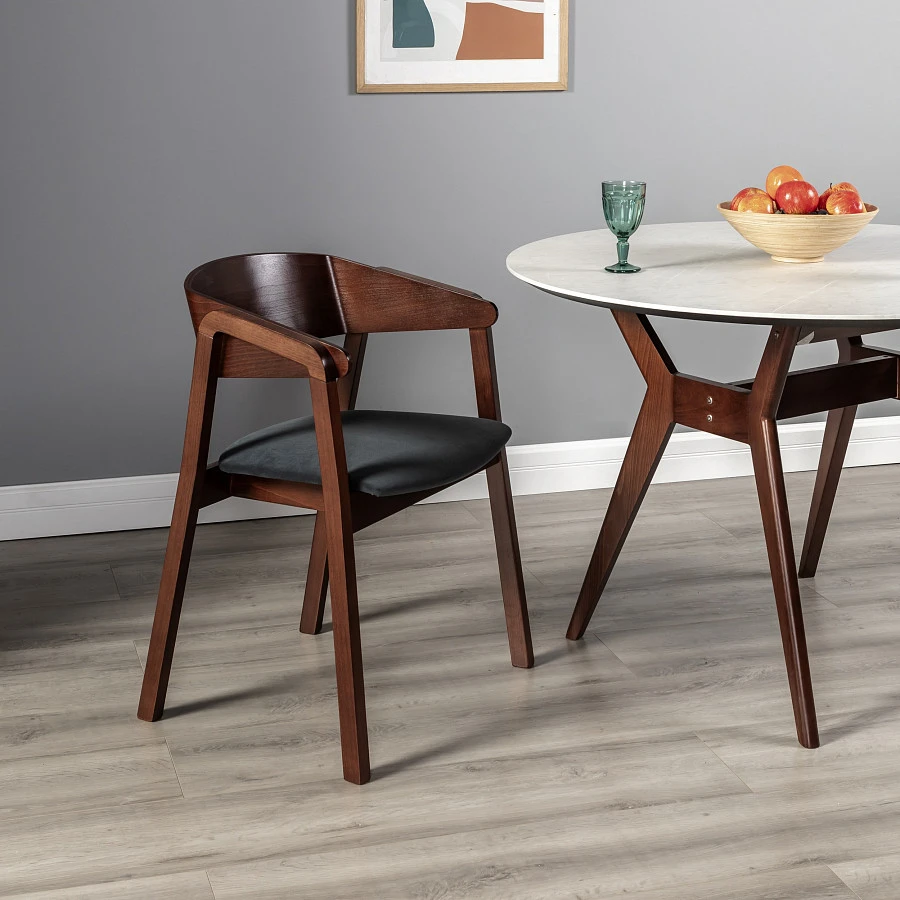 Кресло Dalia Grey/Темный орех - фото 9