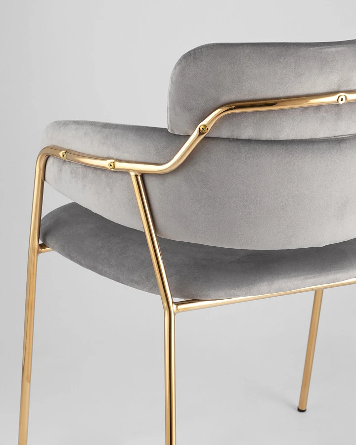 Стул Полин светло-серый - фото 7