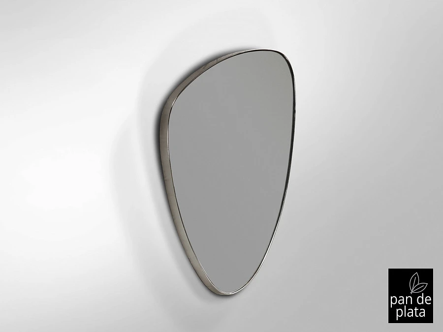 Зеркало треугольное Orio 84х55 серебро - фото 6