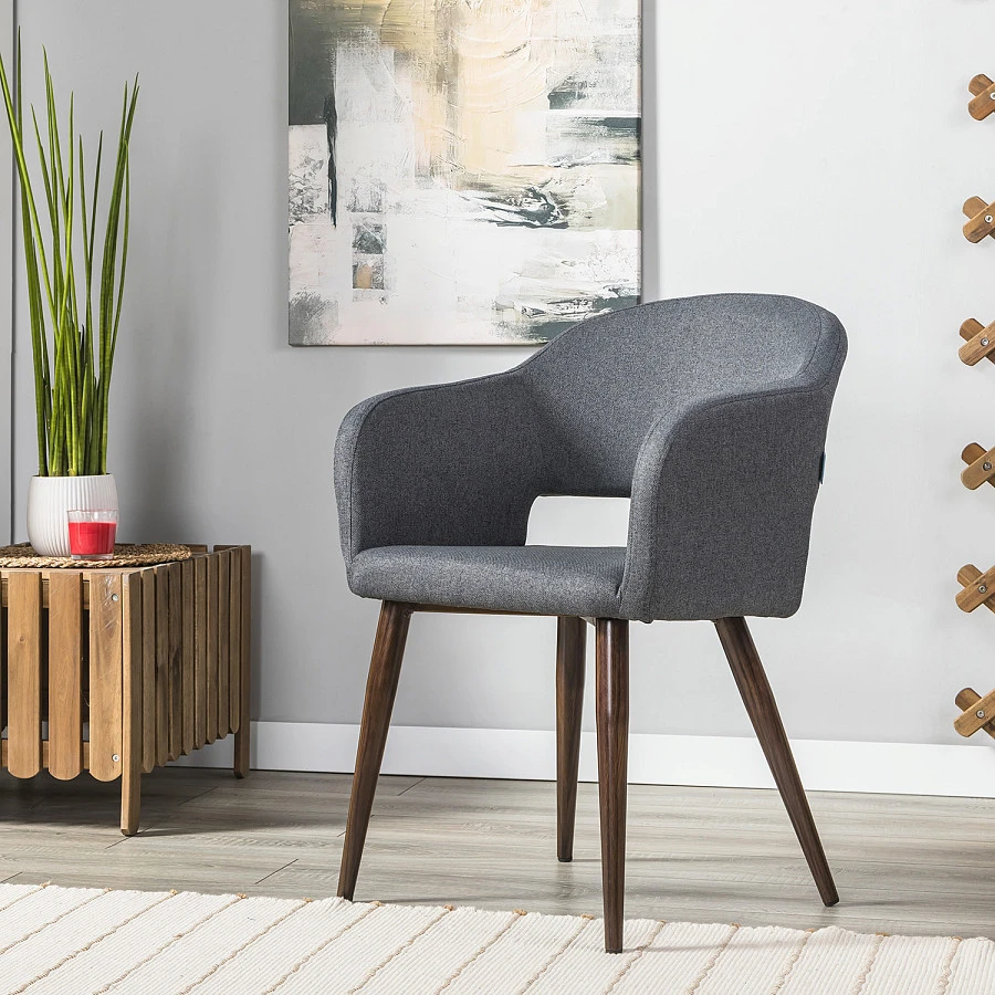 Стул Oscar тёмно-серый/т.орех - фото 11