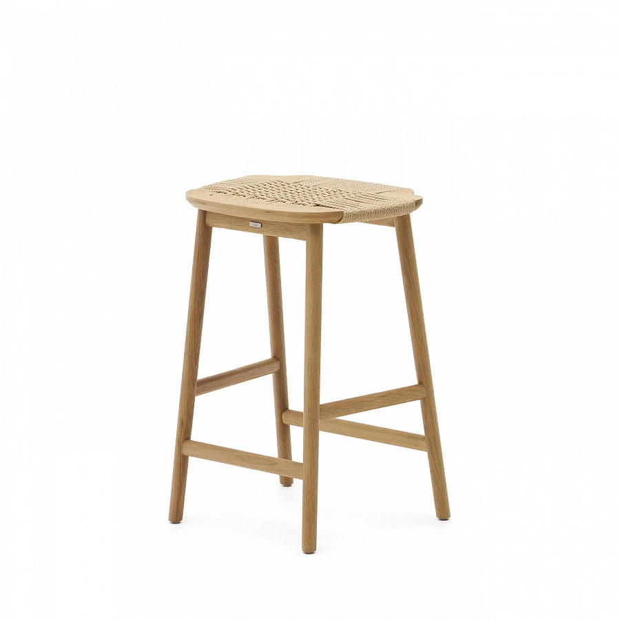 Табурет Enit беж.веревка/массив дуб натур. - фото 5
