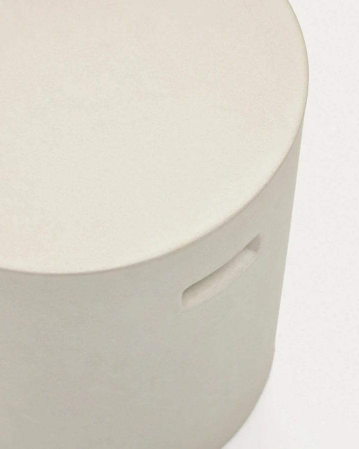 Aiguablava Подставка для ног из белого цемента Ø 37 см - фото 6