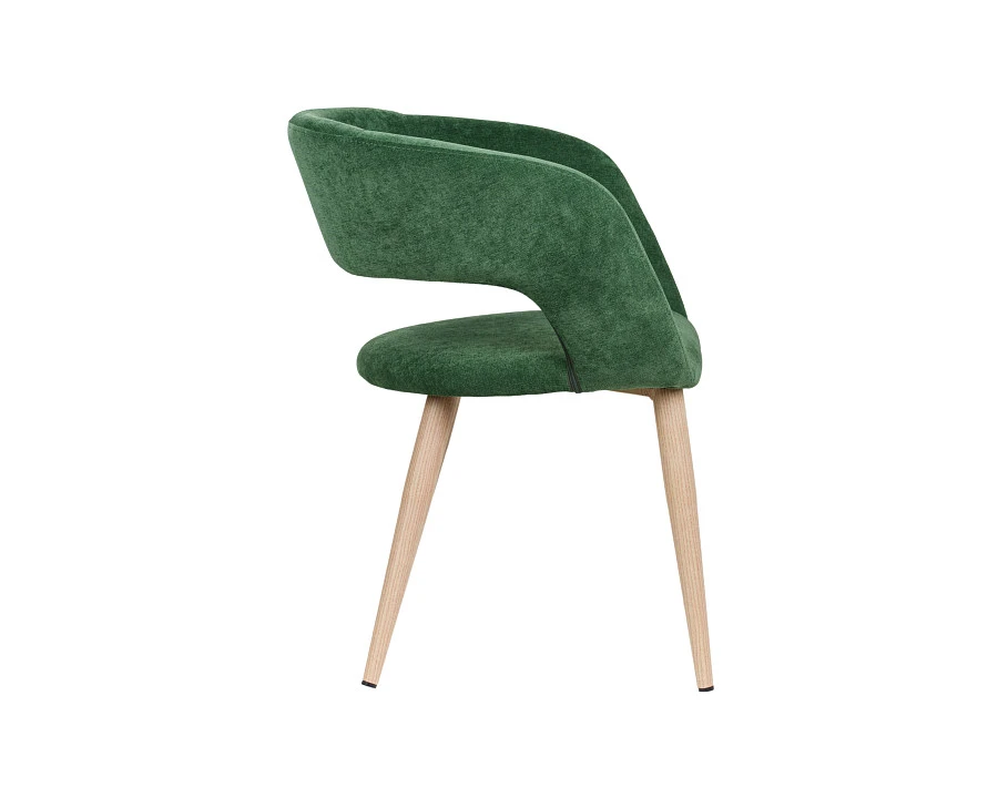 Кресло Hugs зеленый/нат.дуб - фото 4