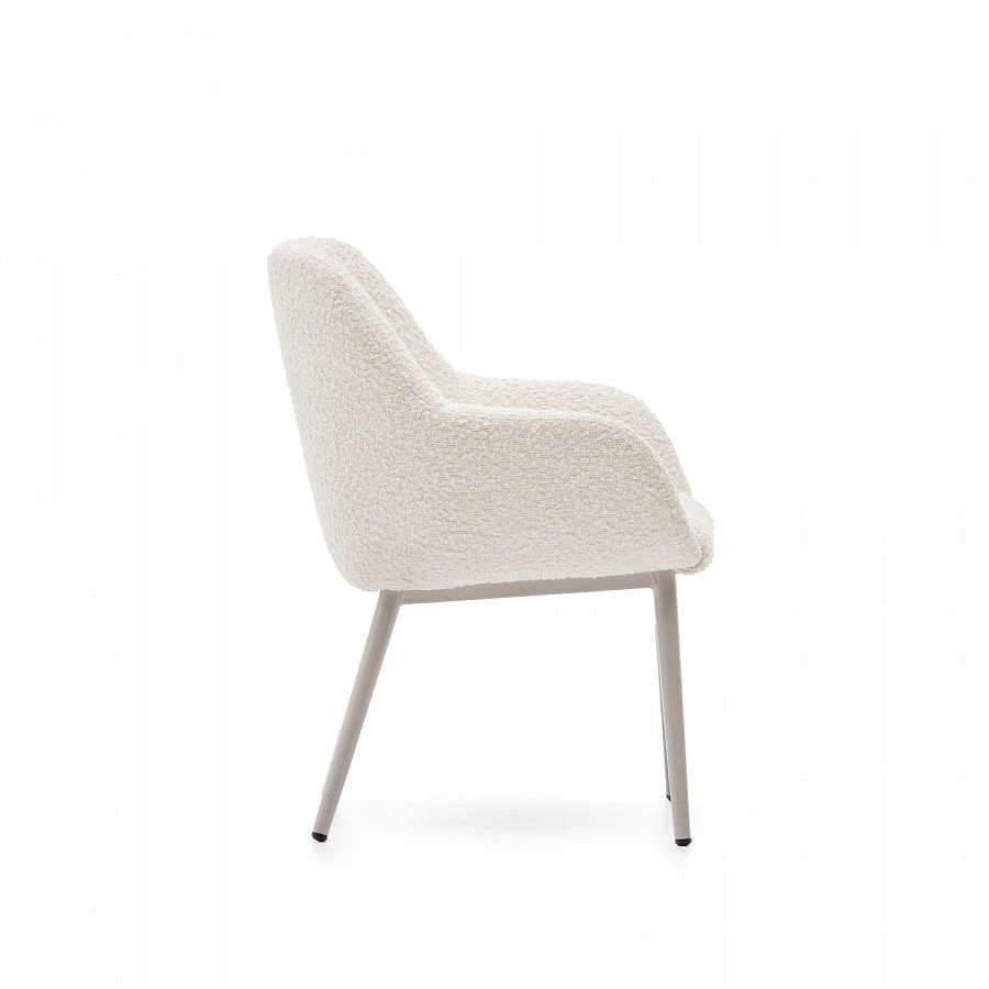 Konna Детский стул бел.букле/беж.стал.ножки - фото 5