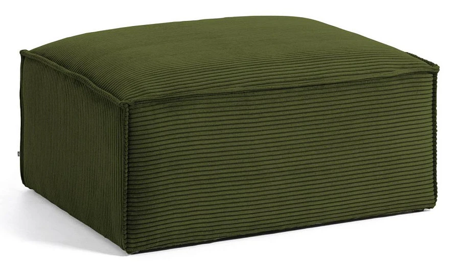 Пуф для ног Blok зеленый вельветовый 90 x 70 cm