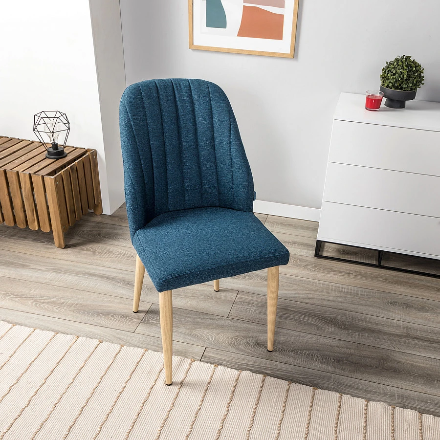 Стул Alen синий/нат.дуб - фото 9